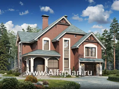 Дом в американском стиле с террасой в Украине