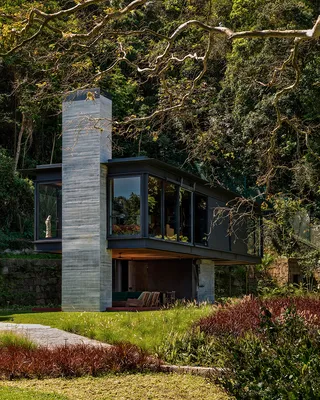 Дом в лесу по проекту Olson Kundig Architects