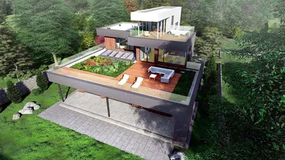 Одноэтажный дом с плоской крышей - 11*13 с 2 спальнями из газобетона на УШП  - YouTube