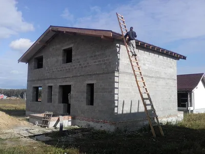 Строительство дома из блоков в Тюмени под ключ, дом из блоков