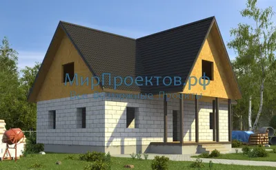 Проект газобетонного дома 82-18 :: Интернет-магазин Plans.ru :: Готовые  проекты домов