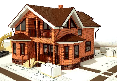 Проект кирпичного дома 40-79 | Кирпичные дома, Проект дома, Проекты домов