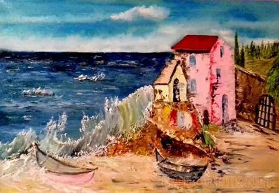 Картина по номерам Домик у моря, Rainbow Art, GX7214 - описание, отзывы,  продажа | CultMall
