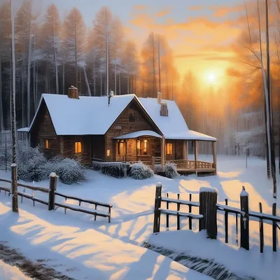 Картинки зима, природа, домик, лес, снегопад, красиво - обои 1680x1050,  картинка №118785