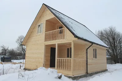 Зимний дом из бруса для круглогодичного проживания под ключ недорого в СПб.
