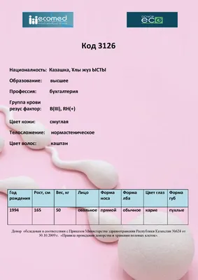 Каталог доноров яйцеклеток - ЭКОМЕД | Центр ЭКО и лечения бесплодия г.  Шымкент