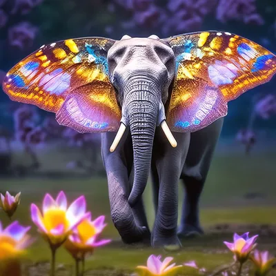 Довольный слон - 69 фото