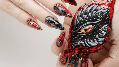 Силиконовый молд Дракон для дизайна ногтей