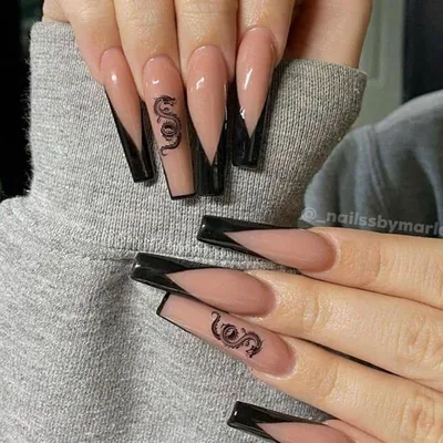 LAK_NAILS Наклейки для ногтей слайдеры японские иероглифы дракон