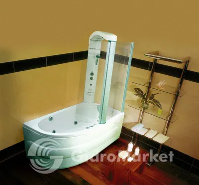 Душевая кабина с ванной Welt-Wasser EMMER 15055 150х150 купить, цена,  описание, отзывы