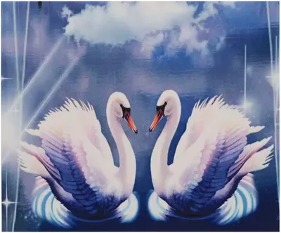 Купить Сувенир Два лебедя в форме сердца со стразами 3752 11х7см (АВ00821)  цена 315 руб. в 55опторг