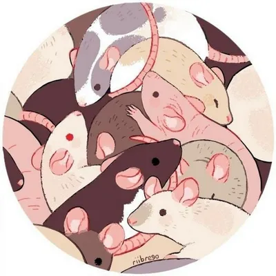 Две крысы обнимаются белы на фоне …» — создано в Шедевруме