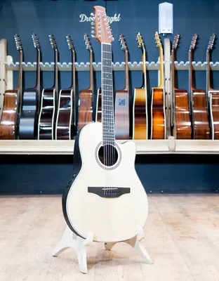 Электроакустическая 12-струнная гитара Ovation Applause AB2412II-4  Balladeer Mid Cutaway Natural - купить в интернет магазине “Гитарный клуб”