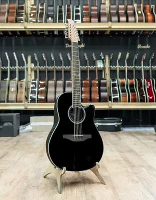 Электроакустическая 12-струнная гитара Ovation Applause AB2412II-5  Balladeer Mid Cutaway Black - купить в интернет магазине “Гитарный клуб”
