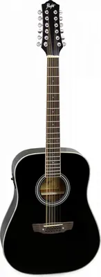 Электроакустическая гитара Flight D-200/12 BK EQ двенадцатиструнная -  отзывы покупателей на маркетплейсе Мегамаркет | Артикул: 100026526421