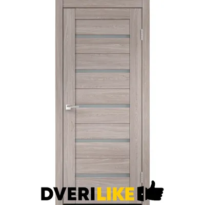 Межкомнатные двери: Дверь межкомнатная гладкая серая с притвором  остекленная L3