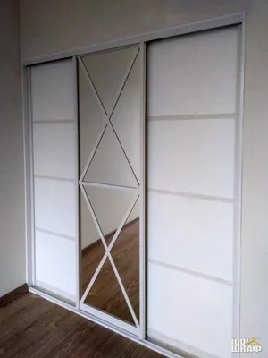 Двери зеркальные для гардеробной