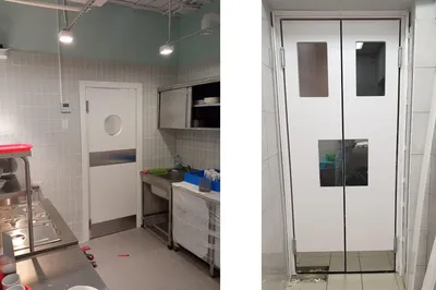 Стеклянные раздвижные и распашные двери для кухни: купить в Москве на заказ  — производитель UNIT GLASS