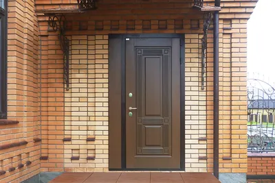 Монтаж входной двери в частный дом с терморазрывом в Москве - фото работы |  Портфолио | «Двери Магнат»