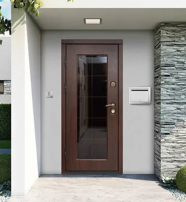 Входная дверь в частный дом с ковкой и стеклом MTD-1230 на заказ в Лобне |  Цена, фото и описание | «Сталь-Доор»