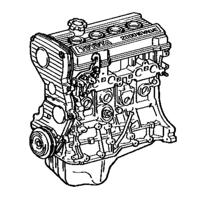 Двигатель TOYOTA CAMRY 1996 SV40 4S-FE 19000-74480 купить контрактная  id304496