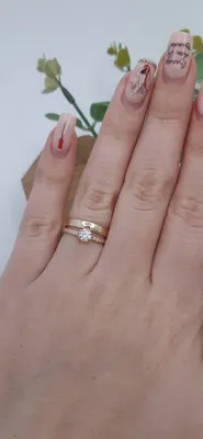 Купить Двойное кольцо из белого золота с бриллиантами 921589Б 921589Б |  ювелирный Дива в Санкт-Петербурге
