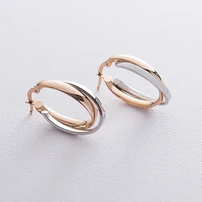 Двойные серьги-кольца шестигранные купить по цене 114 ₽ в интернет-магазине  KazanExpress