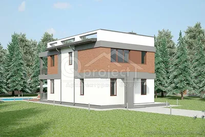Zx5: Комфортный дом с плоской крышей, гаражом и террасой | Метроплекс