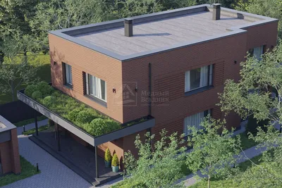 Дом с плоской крышей 120 кв.м. для участка без газа - YouTube