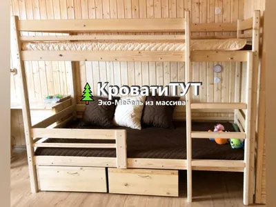Двухъярусная кровать \"Очаг\", угловая - купить в Минске в интернет-магазине  Идеал Дом, цена