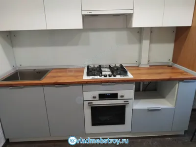 Кухня двухуровневая со встроенным холодильником купить на заказ по низкой  цене в Киеве | Магмебель