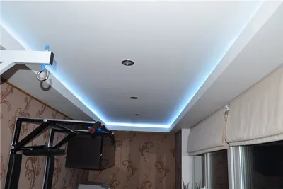 Двухуровневый потолок с LED-подсветкой