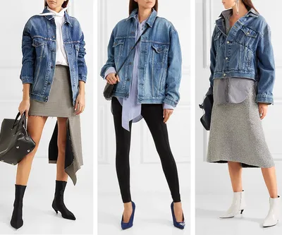 Denim jacket outfits (джинсовая куртка оверсайз (oversize) - с чем носить,  фото-образы) | Идеи наряда, Модные стили, Наряды