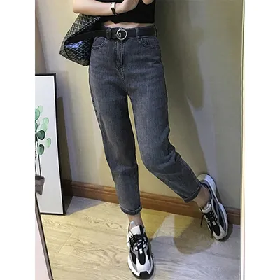 Женские летние тонкие эластичные Восьмиугольные джинсы с высокой талией для  полных сестер Новинка 2023 брюки | AliExpress