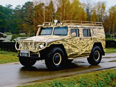 Russian Military Armored Camouflage Jeep Tiger. Closeup View Stock Image -  Image of plastic, khaki: 145382575