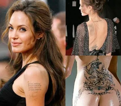 Анджелина Джоли пыталась спасти брак с Питтом при помощи новых татуировок