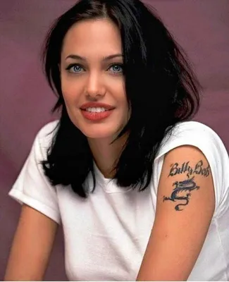 Анджелине Джоли - 43: все татуировки актрисы, о которых ты мог не знать –  Люкс ФМ