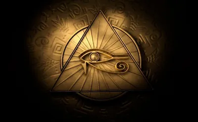 Глаз Ра солнца. Horus. Значок вектор, старый египетский. Глаз луны символа  защиты от тота. Пирамида фараона Египта амулет Иллюстрация вектора -  иллюстрации насчитывающей духовно, луна: 207936392