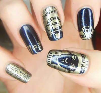 SpecialGirl Nails: Polish Like An Egyptian | Nail art ombre, Egyptian  nails, Stamping nail art