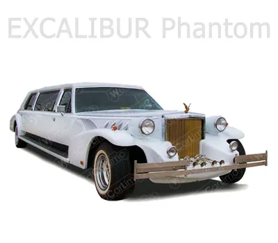 Лимузин Excalibur Phantom белый в Воронеже с водителем