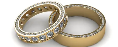 Эксклюзивные обручальные кольца с черепами из золота с бриллиантами на  заказ.