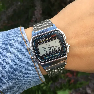 Мужские наручные электронные часы CASIO (Касио), серебро с черным  циферблатом ( код: IBW166SB ) (ID#803448352), цена: 213 ₴, купить на Prom.ua