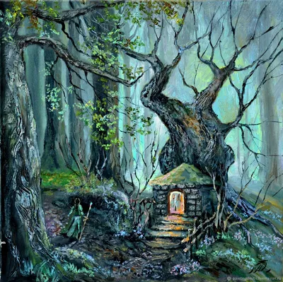 Мистический лес рисунки - 65 фото