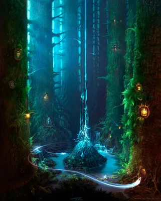 Эльфийский лес | Forest spirit, Yakushima, Fantasy landscape