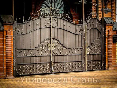 Кованые ворота для дачи и сада №49 заказать в Москве - \"КОВКАСТРОЙ\"