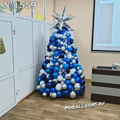 Новогодняя елка из воздушных шаров ПРАЗДНИКИ И БУДНИ 124032049 купить в  интернет-магазине Wildberries