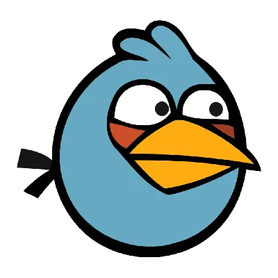 Переводная временная татуировка Черная птица из Angry Birds - неоновая тату