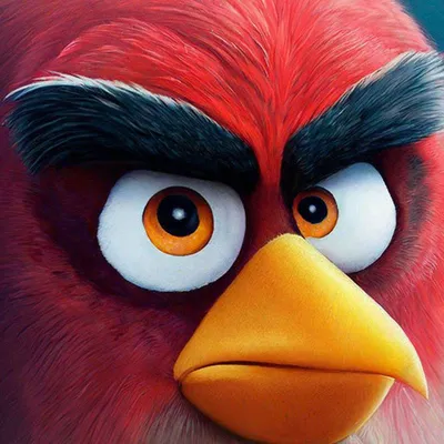 Переводная временная татуировка Белая птица из Angry Birds - неоновая тату
