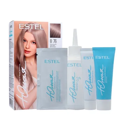 Краска для волос Estel professional De Luxe - «Эстель Делюкс. Палитра 10.61  Фиолетово-пепельный блонд. Отзыв с фото. Убираем желтизну. Estel  professional De Luxe» | отзывы