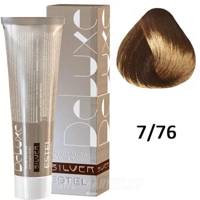 Купить ESTEL Professional Крем-краска для седых волос SILVER DE LUXE 7/76  русый коричнево-фиолетовый 60мл цена в Минске